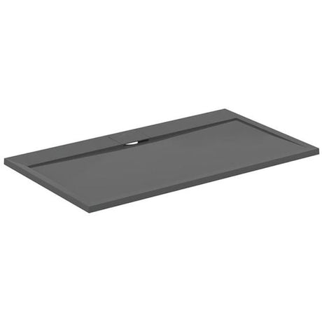 Ideal Standard i.life Ultra Flat 1400mm x 800mm Shower Tray - Concrete Grey - T5224FS - TAP 'N' SHOWER
