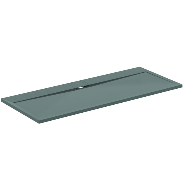 Ideal Standard i.life Ultra Flat 1700mm x 700mm Shower Tray - Concrete Grey - T5244FS - TAP 'N' SHOWER
