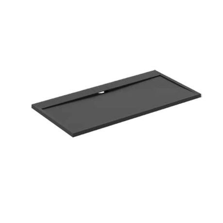 Ideal Standard i.life Ultra Flat 1700mm x 900mm Shower Tray - Jet Black - T5239FV - TAP 'N' SHOWER