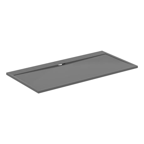 Ideal Standard i.life Ultra Flat 1800mm x 1000mm Shower Tray - Concrete Grey - T5245FS - TAP 'N' SHOWER
