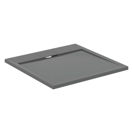 Ideal Standard i.life Ultra Flat 800mm x 800mm Shower Tray - Concrete Grey - T5229FS - TAP 'N' SHOWER