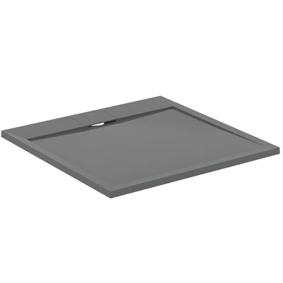 Ideal Standard i.life Ultra Flat 900mm x 900mm Shower Tray - Concrete Grey - T5227FS - TAP 'N' SHOWER