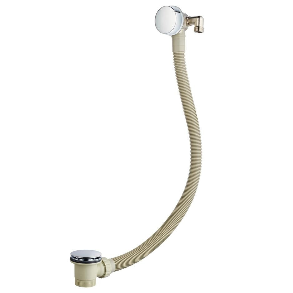 Ideal Standard Idealfill Bath Filler Overflow and Clicker Waste - Chrome - E1488AA