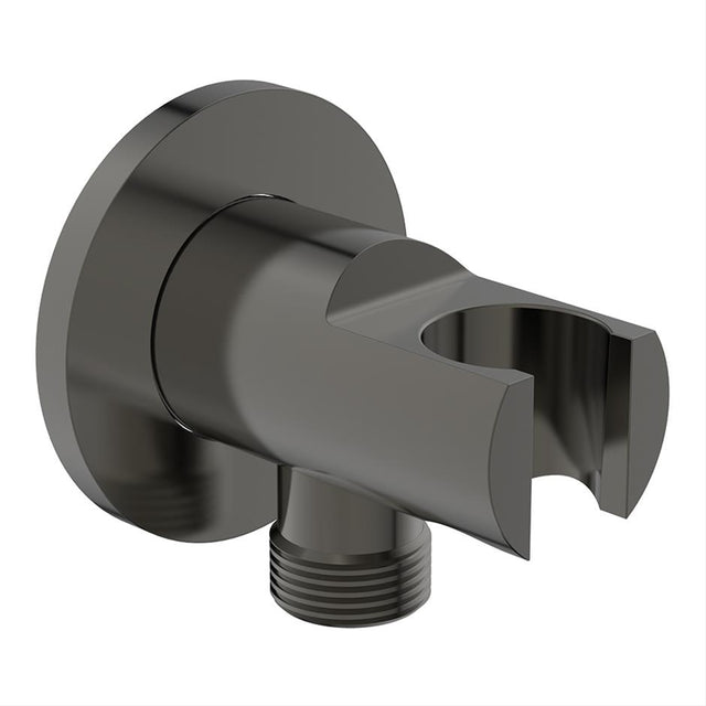 Ideal Standard Idealrain Round Shower Handset Elbow Bracket - Magnetic Grey - BC807A5