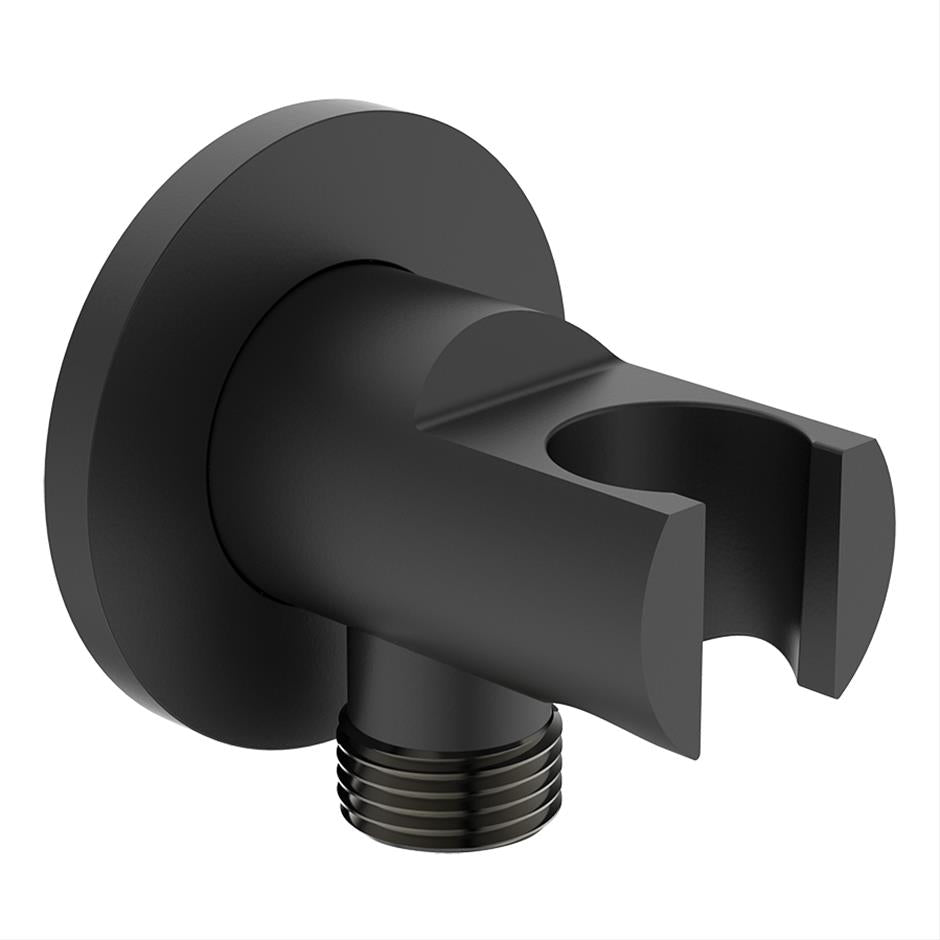Ideal Standard Idealrain Round Shower Handset Elbow Bracket - Silk Black - BC807XG