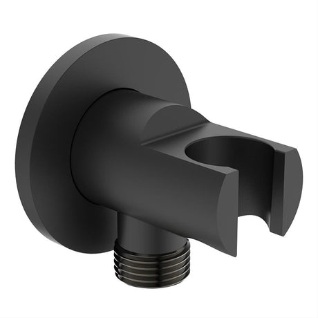 Ideal Standard Idealrain Round Shower Handset Elbow Bracket - Silk Black - BC807XG