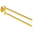 Ideal Standard IOM Double Towel Bar - Brushed Gold - A9131A2 - TAP 'N' SHOWER