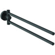 Ideal Standard IOM Double Towel Bar - Silk Black - A9131XG - TAP 'N' SHOWER