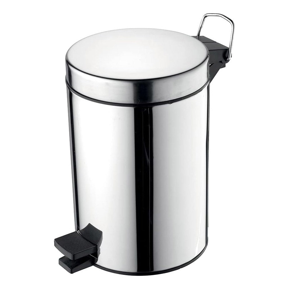 Ideal Standard IOM Pedal Waste Bin 3 Litre - Stainless Steel - A9104MY - TAP 'N' SHOWER