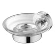 Ideal Standard IOM Soap Dish & Holder Transparent Glass - Chrome - A9123AA - TAP 'N' SHOWER