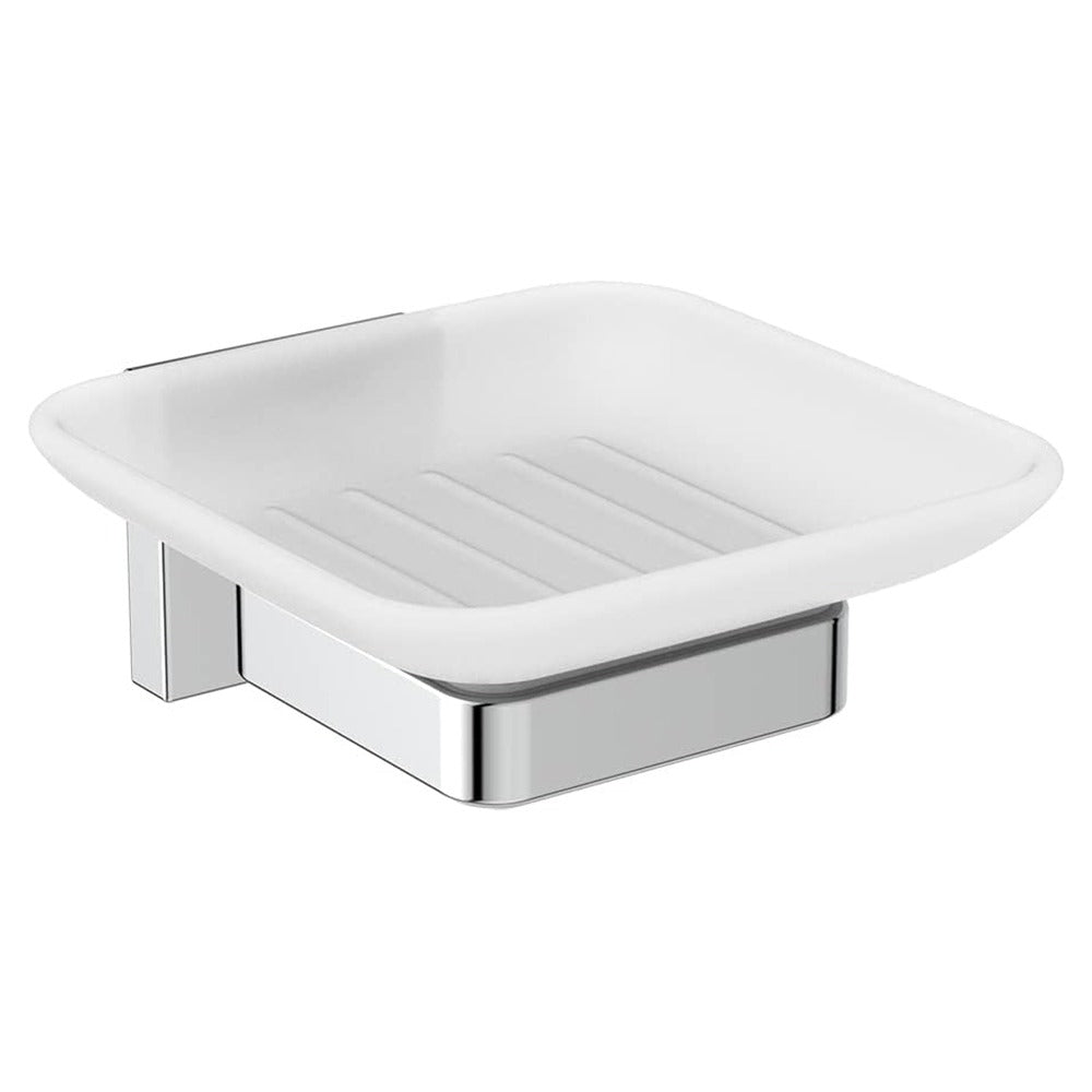 Ideal Standard IOM Square Soap Dish & Holder - Chrome - E2201AA - TAP 'N' SHOWER