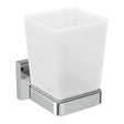 Ideal Standard IOM Square Tumbler & Holder - Chrome - E2204AA - TAP 'N' SHOWER