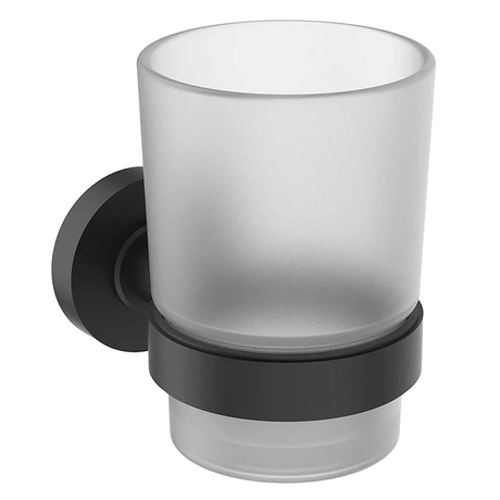 Ideal Standard IOM Tumbler & holder - Silk Black - A9120XG - TAP 'N' SHOWER
