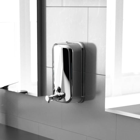 Ideal Standard IOM Wall Mounted Soap Dispenser 500ml - Stainless Steel - A9103MY - TAP 'N' SHOWER