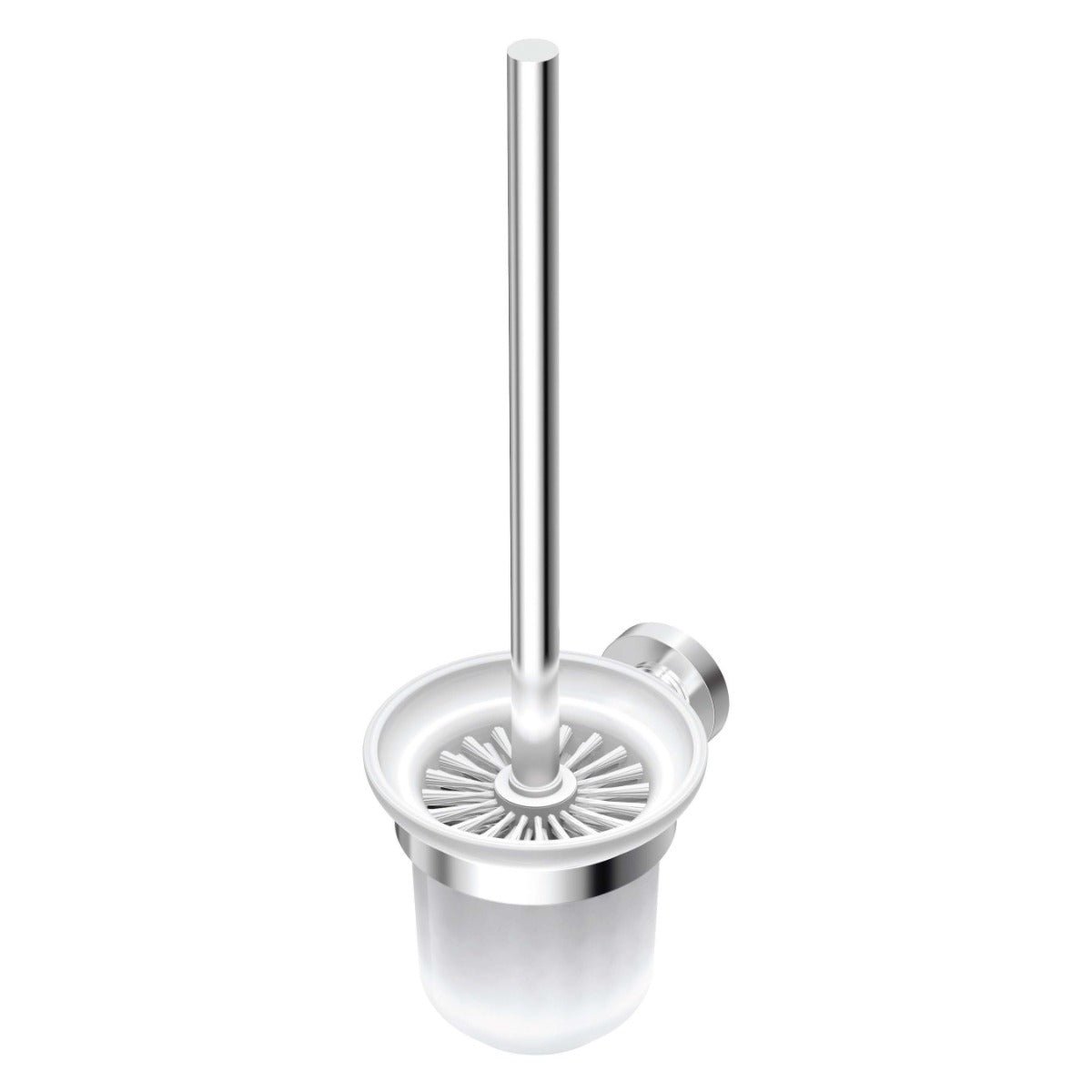 Ideal Standard IOM Wall Mounted Toilet Brush And Holder Frosted Glass - Chrome - A9119AA - TAP 'N' SHOWER