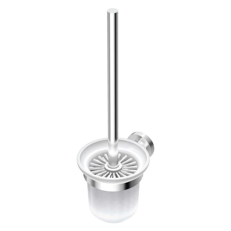 Ideal Standard IOM Wall Mounted Toilet Brush And Holder Frosted Glass - Chrome - A9119AA - TAP 'N' SHOWER
