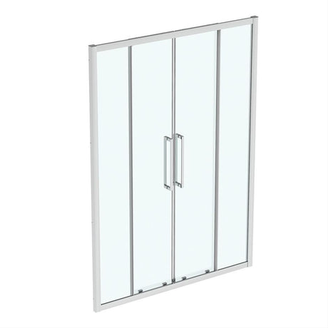 Ideal Standard IS i.life 2 Door Slider With Idealclean Clear Glass 1500mm - Bright Silver - T4975EO