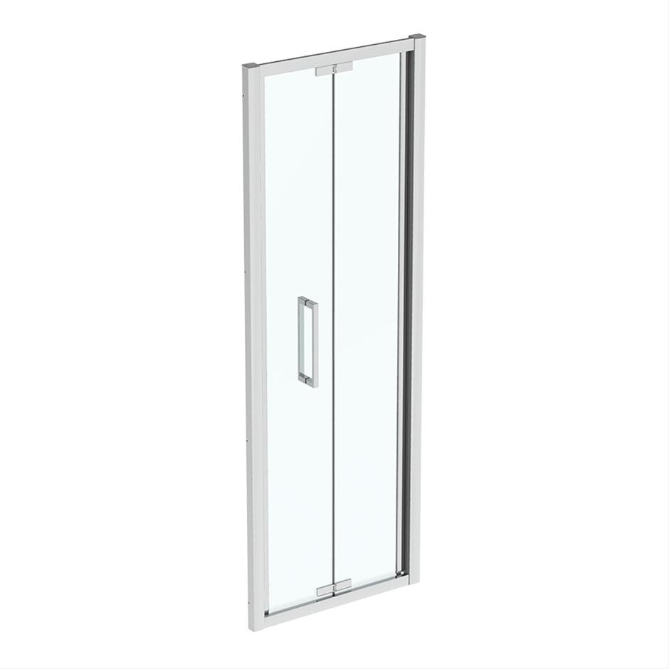 Ideal Standard Is I.life Infold Door With Idealclean Clear Glass 760mm - Bright Silver - T4926EO