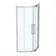 Ideal Standard IS i.life Offset Quadrant Enclosure - Bright Silver - T4961EO