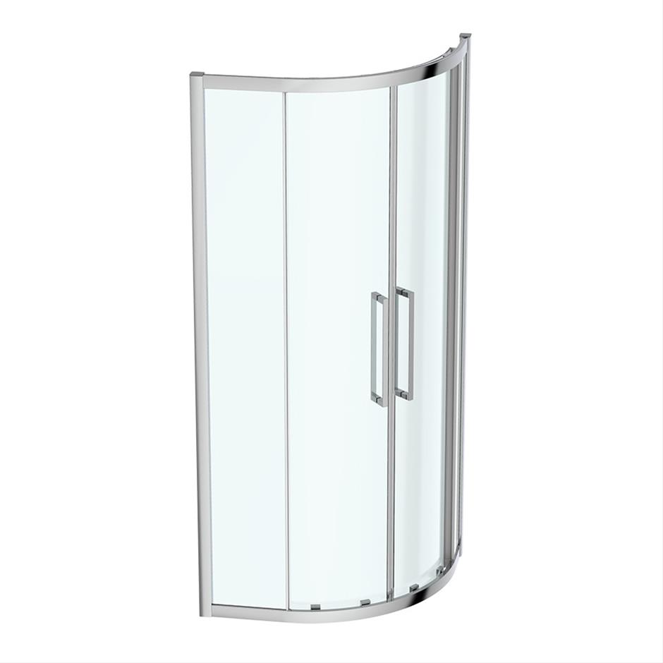 Ideal Standard IS i.life Offset Quadrant Enclosure - Bright Silver - T4961EO