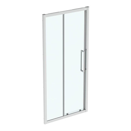 Ideal Standard IS i.life Slider Door With Idealclean Clear Glass 1000mm - Bright Silver - T4967EO