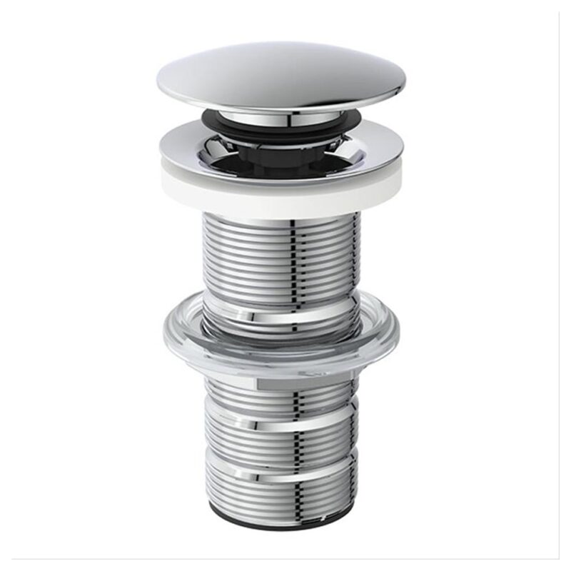 Ideal Standard Luxury Unslotted Clicker Basin Waste - Chrome - E1483AA - TAP 'N' SHOWER