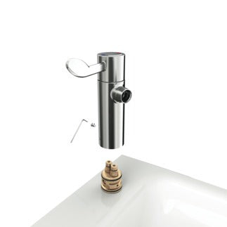 Armitage Shanks Markwik 21 Plus Chrome Deck Mounted Thermostatic Basin Mixer Tap - A6696AA