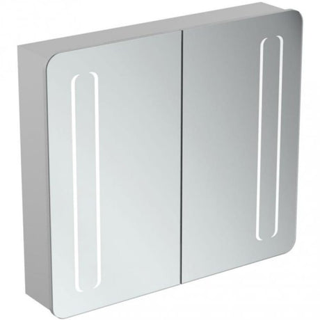 Ideal Standard Mirror Cabinet With Bottom Ambient And Front Light 80cm - T3388AL - TAP 'N' SHOWER