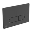 Ideal Standard Oleas M1 Mechanical Dual Flushplate - Black - R0115A6