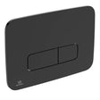 Ideal Standard Oleas M3 mechanical dual flushplate - Black - R0123A6