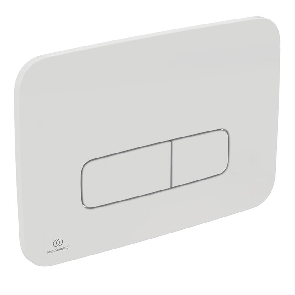 Ideal Standard Oleas M3 mechanical dual flushplate - White - R0124AC