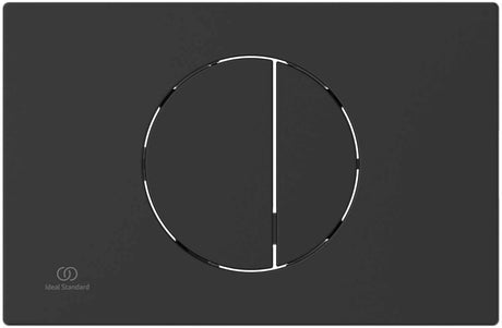 Ideal Standard Oleas M5 Round Dual Flush Flushplate - Silk Black - R0503A6 - TAP 'N' SHOWER