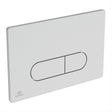 Ideal Standard Oleas P1 Pneumatic Dual Flushplate - Brushed Chrome - R0116JG