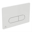 Ideal Standard Oleas P1 Pneumatic Dual Flushplate - White - R0116AC
