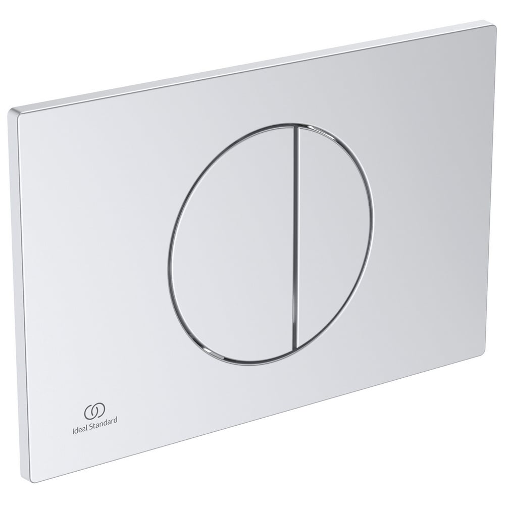 Ideal Standard Oleas M5 Round Dual Flush Flushplate - Silver - R0503SI - TAP 'N' SHOWER