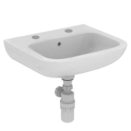 Ideal Standard Portman 21Wall hung White Basin With Overflow 2TH 500mm - S231001