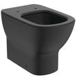 Ideal Standard Retail Tesi Back - To Wall Bowl - Silk black - T0077V3 - TAP 'N' SHOWER