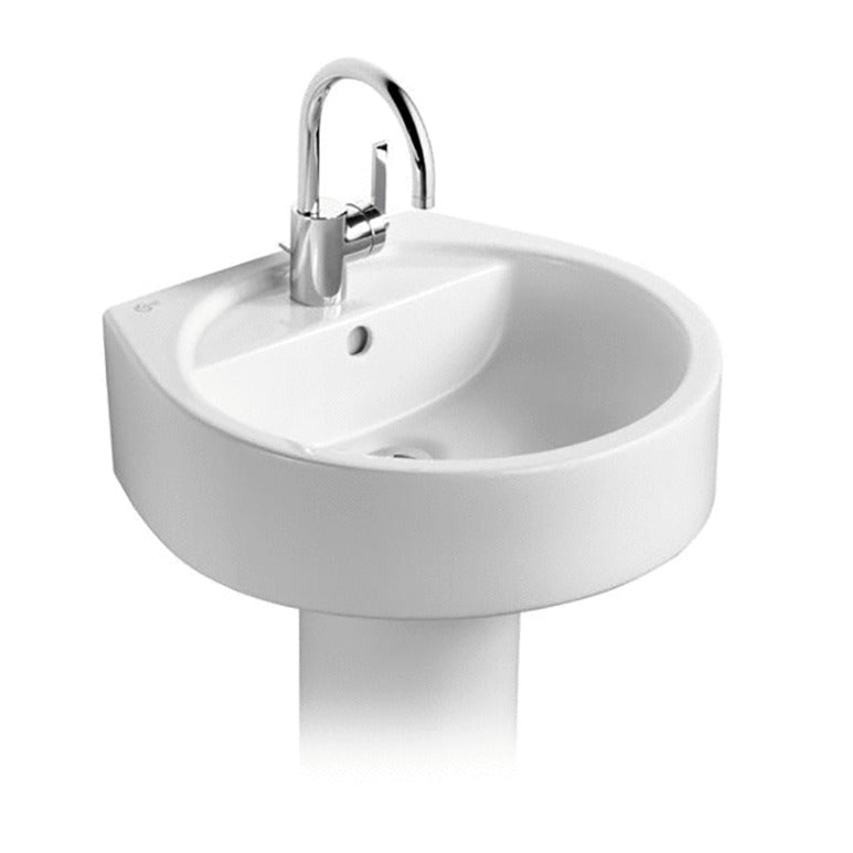 Ideal Standard Round Washbasin 50cm - White - E000701 - TAP 'N' SHOWER