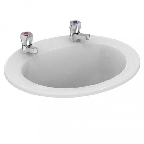 Ideal Standard Sandringham 21 White 2TH Countertop Basin 500mm - E895401