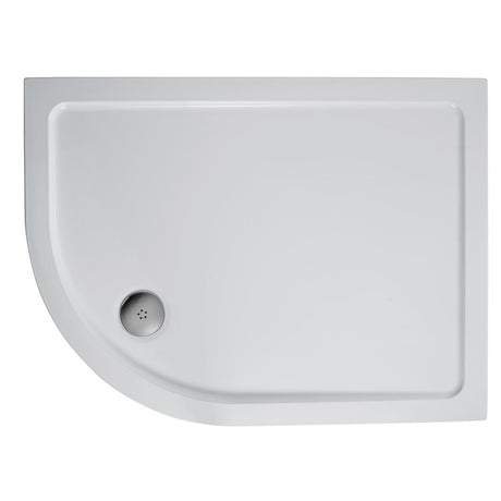 Ideal Standard Simplicity Low Profile Offset Quadrant Flat Top Shower Tray - White - L510301