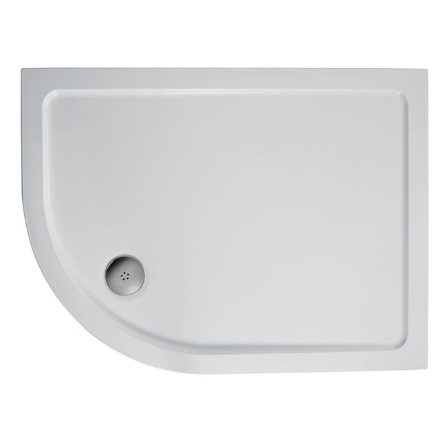 Ideal Standard Simplicity Low Profile Offset Quadrant Flat Top Shower Tray - White - L510301