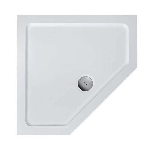Ideal Standard Simplicity Low Profile Pentagon Flat Top Shower Tray - White - L511101