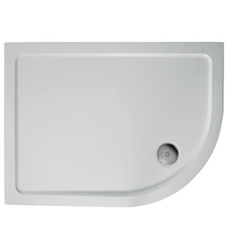 Ideal Standard Simplicity Offset Quadrant Low Profile Shower Tray + Waste Left Handed Flat Top 900x800mm White - L510401 - TAP 'N' SHOWER