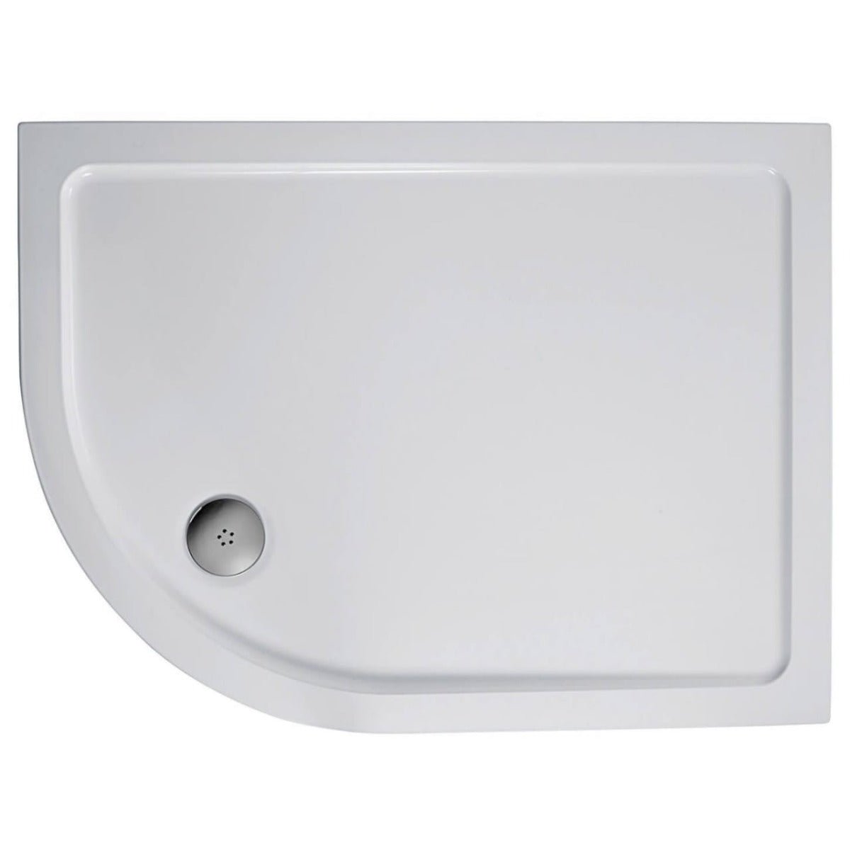 Ideal Standard SIMPLICITY Offset Quadrant Low Profile Shower Tray + Waste; Right Handed Flat Top 1200x900mm White - L510901 - TAP 'N' SHOWER