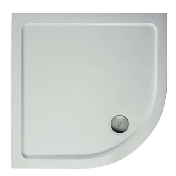 Ideal Standard Simplicity Quadrant Low Profile Shower Tray + Waste Flat Top 1000x1000mm White - L510201 - TAP 'N' SHOWER