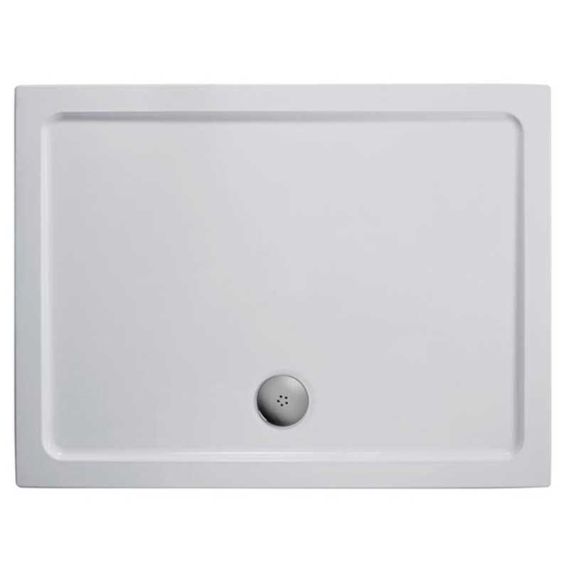 Ideal Standard SIMPLICITY Rectangular Low Profile Shower Tray + Waste Flat Top 1000x800mm - White - L509201 - TAP 'N' SHOWER