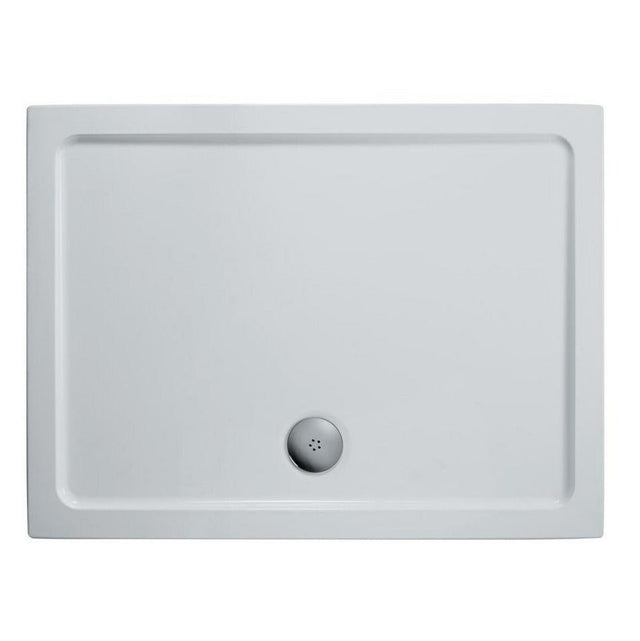 Ideal Standard SIMPLICITY Rectangular Low Profile Shower Tray + Waste Flat Top 1600x800mm White - L509701 - TAP 'N' SHOWER