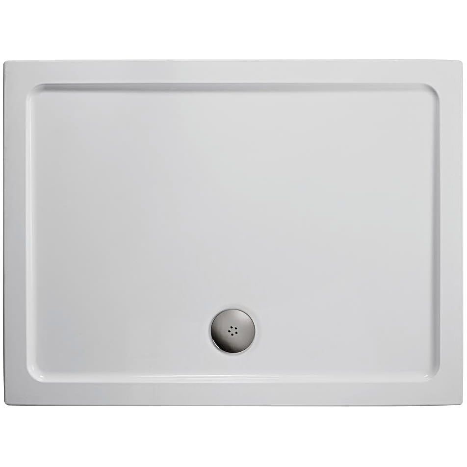 Ideal Standard SIMPLICITY Rectangular Low Profile Shower Tray + Waste Flat Top 900x760mm White - L509001 - TAP 'N' SHOWER