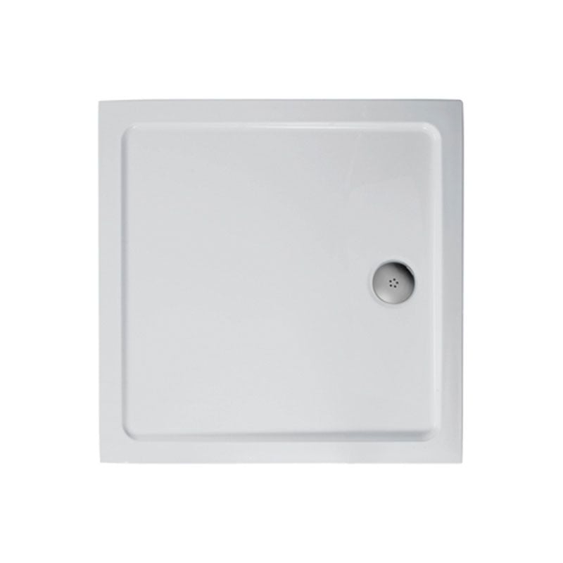 Ideal Standard SIMPLICITY Rectangular Low Profile Shower Tray + Waste Upstand 1000x800mm - White - L511701 - TAP 'N' SHOWER