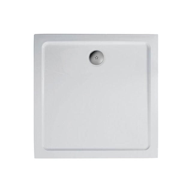 Ideal Standard SIMPLICITY Rectangular Low Profile Shower Tray + Waste Upstand 1000x800mm - White - L511701 - TAP 'N' SHOWER
